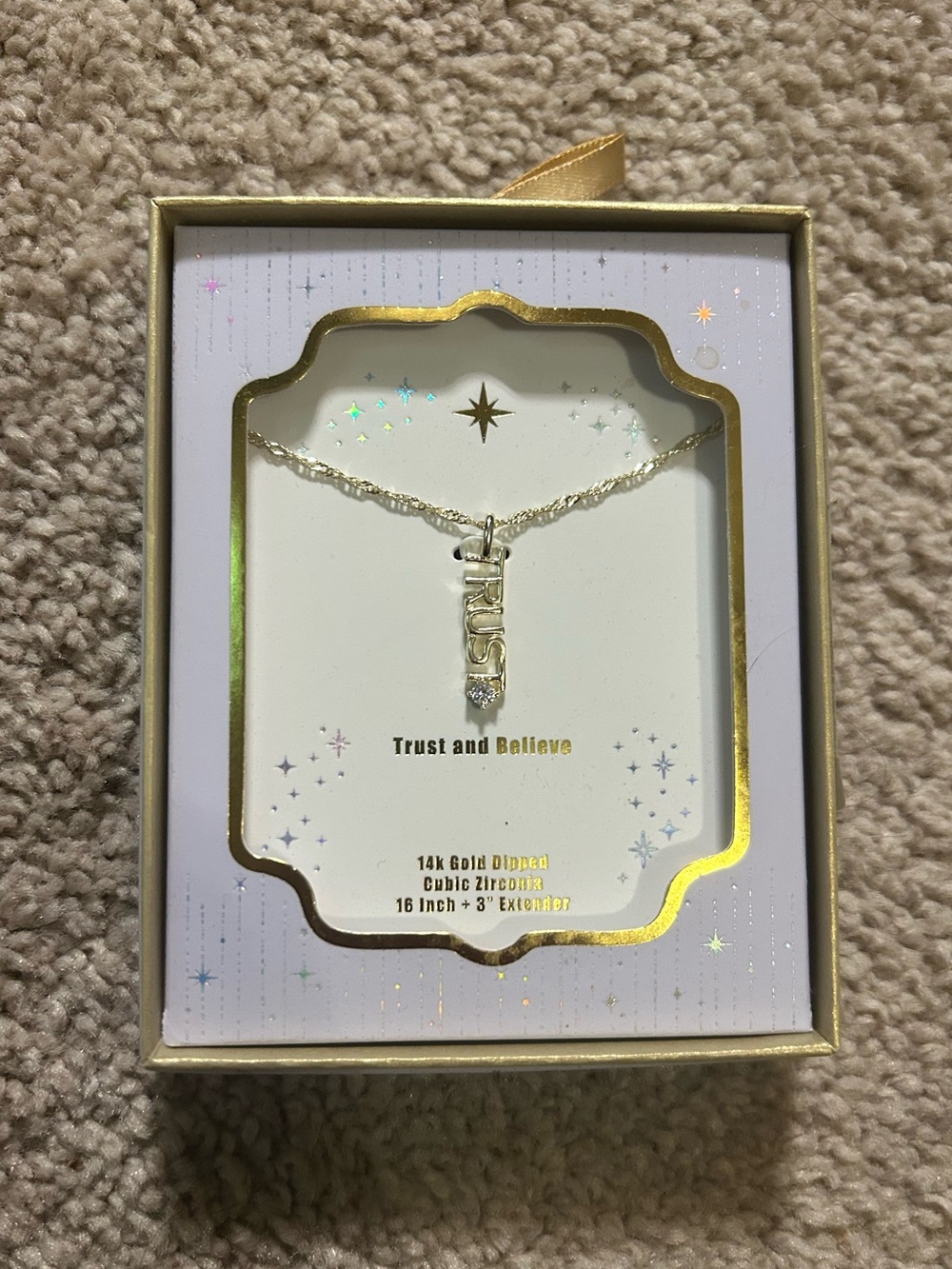 Gold 'Trust' Pendant Necklace - Women Jewelry